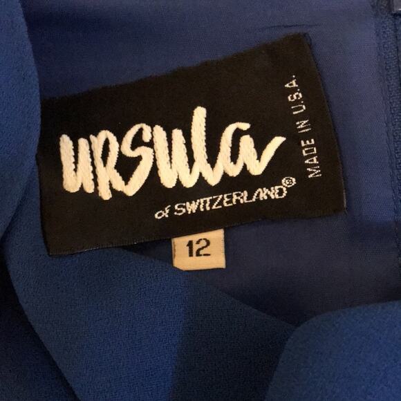 NWOT. Ursula Vibrant Blue Dress. 12 - Picture 2 of 4